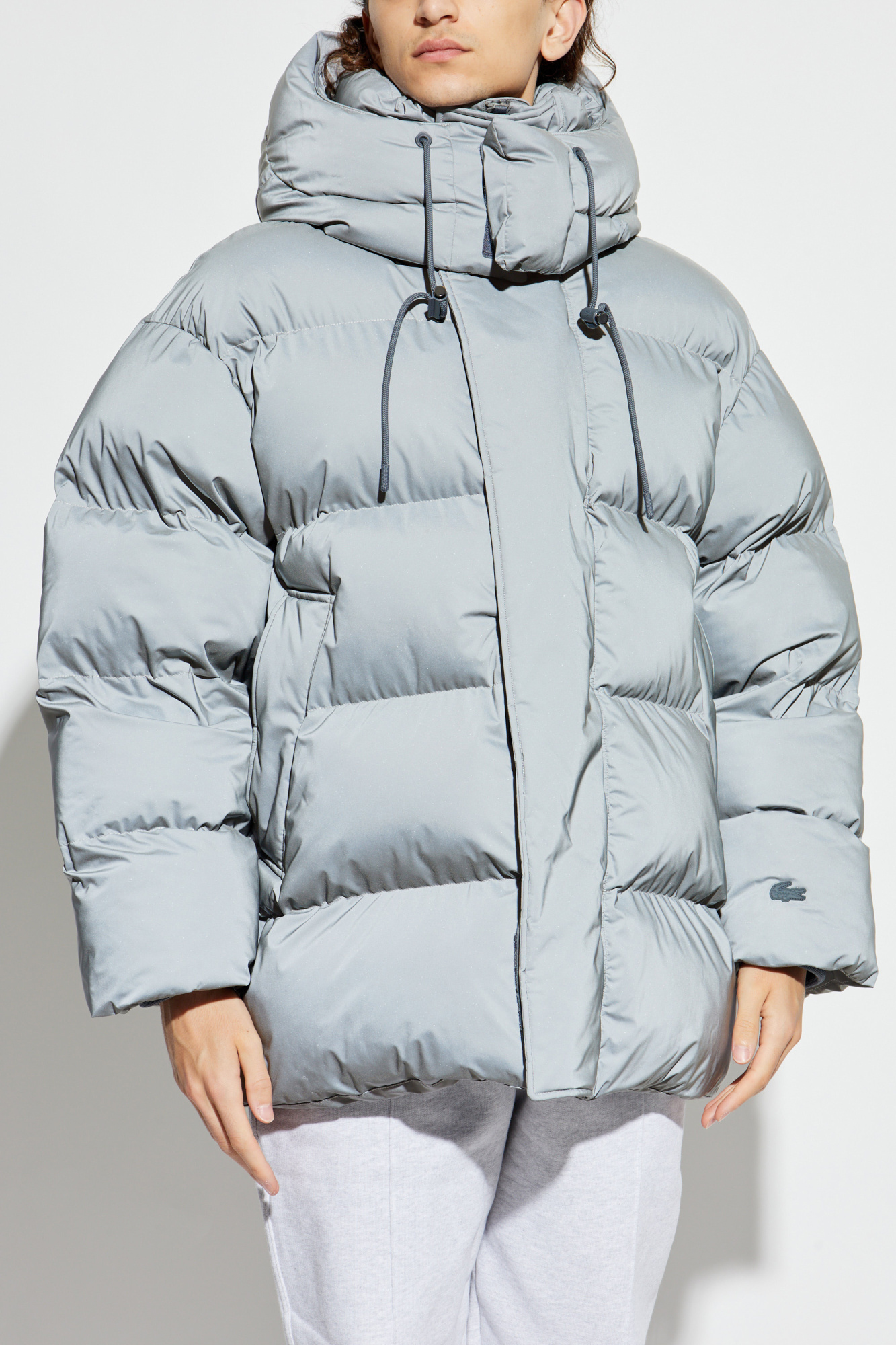 Bouton poussoir, Inverseur unipolaire avec neutre séparé, 10 A, Gris | 633 W